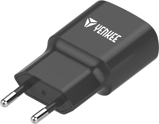 Yenkee Зарядно без кабел с USB-C порт 20W Черен (YAC 2033BK)
