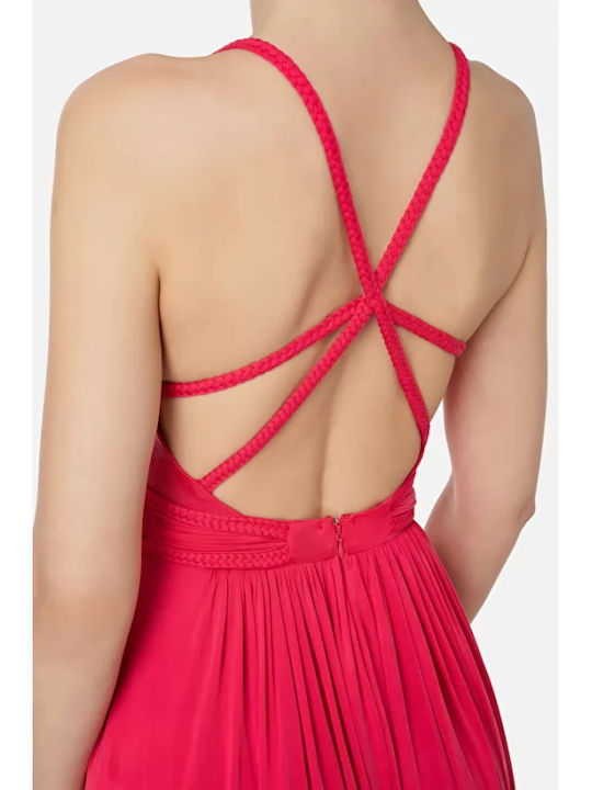 Summer Maxi Dress for Wedding - Christening Fuchsia