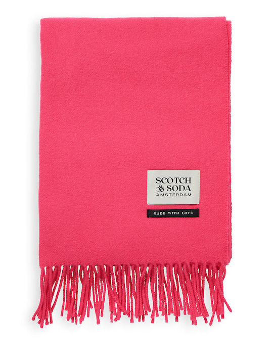 Scotch & Soda Men's Wool Scarf Pink