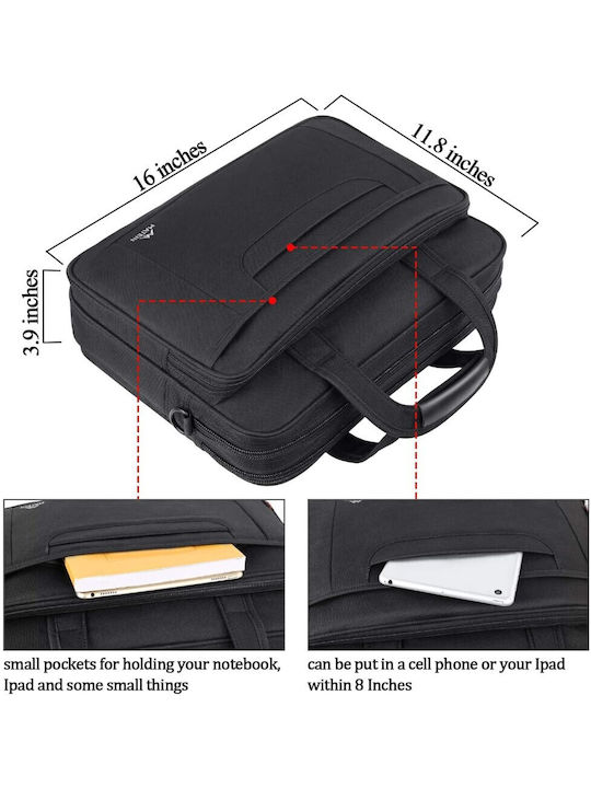 Matein Чанта Месинджър 15.6" Черна 1106