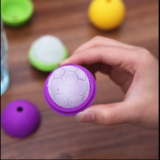 Ready Ice Cube Mold Round Silicone 1 Slot Blue ICB-R75
