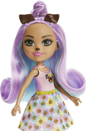 Mattel Κούκλα Enchantimals City Tails: Main Street - Penna Pug Trusty για 4+ Ετών 15εκ.