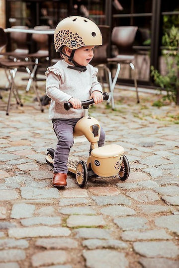 Scoot & Ride Kids Scooter Highwaykick 1 3-Wheel with Seat for 1-5 Years Beige