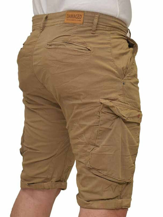 DAMAGED MENS SHORTS RS33D CARGO CAMEL