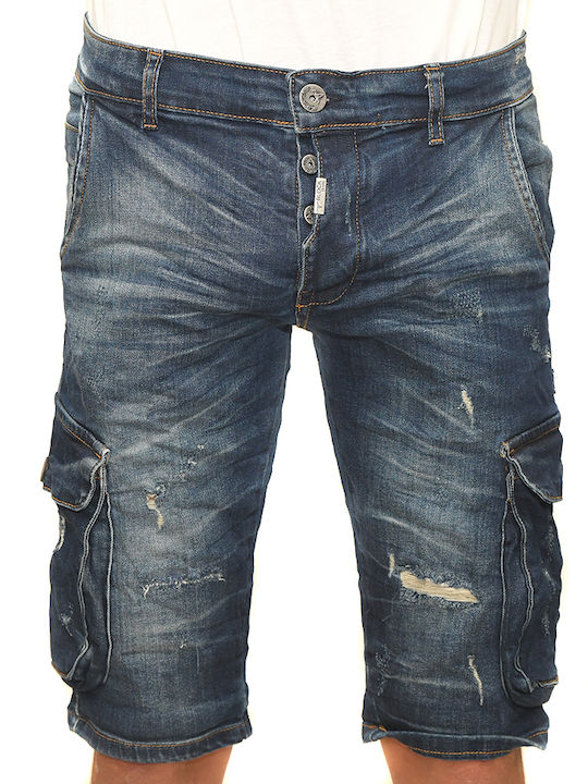 BL014 BERMOYDA GARGO JEANS MΠΛE