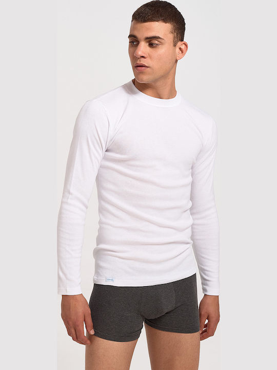 Men's Long Sleeve Undershirt White