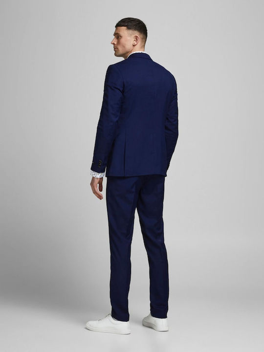 Jack & Jones Men's Suit Slim Fit Blue