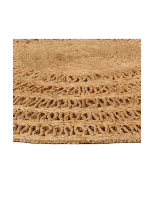 vidaXL Handmade Rug Round Summer from Jute Brown