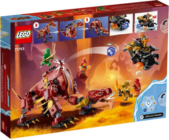 LEGO Ninjago Heatwave Transforming Lava Dragon για 8+ Ετών