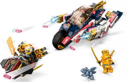 LEGO Ninjago Sora's Transforming Mech Bike Racer pentru 8+ Ani