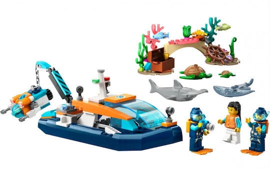 Lego City Explorer Diving Boat for 5+ Years