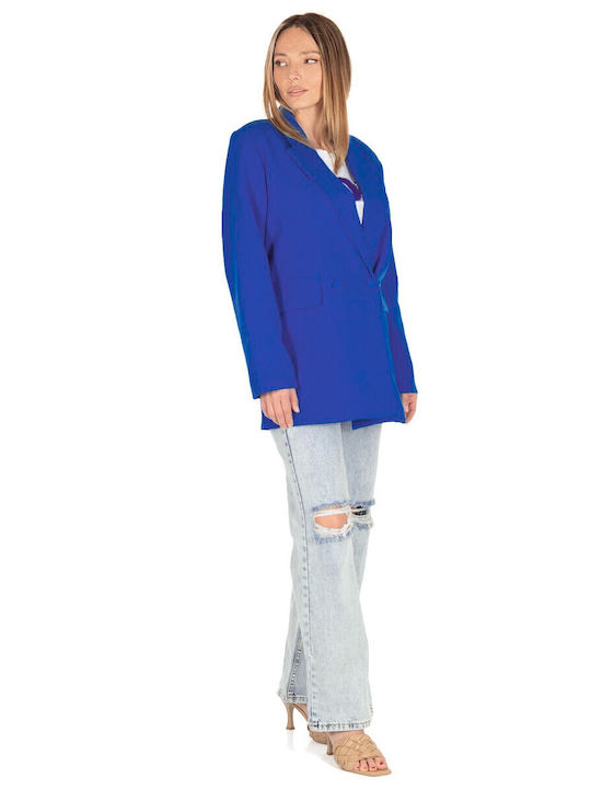 Silia D Damen Blazer Blau