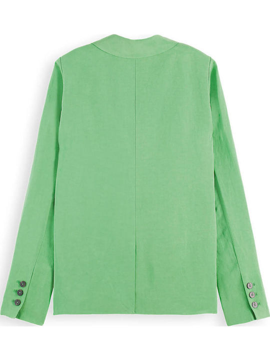 Scotch & Soda Summer Double Breasted Event Damen Blazer Grün Scotch & Soda Summer Double Breasted Event Damen Blazer Grün