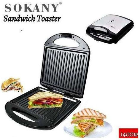 Sokany HY811 Сандвич тостер за 2 Сандвичи 1400W Inox