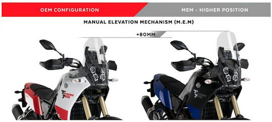 Puig Motorcycle Windshield & Windscreen Installation Kit for Yamaha Tenere 700 3732N