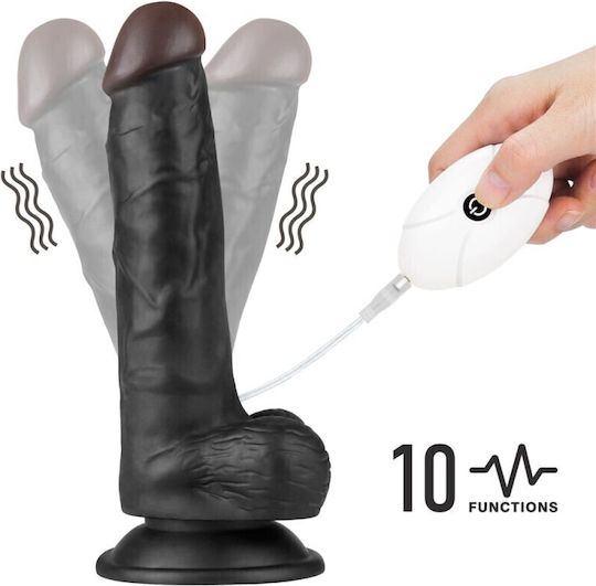 Lovetoy Easy Strapon Set Harnașament cu Dildo 21.5cm în Culoare Negru