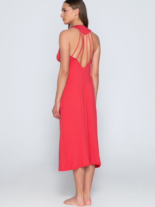 Luna Red Beachwear Dress