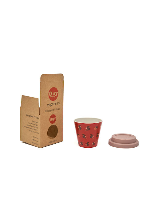 QuyCup Becher Kunststoff Rot 90ml
