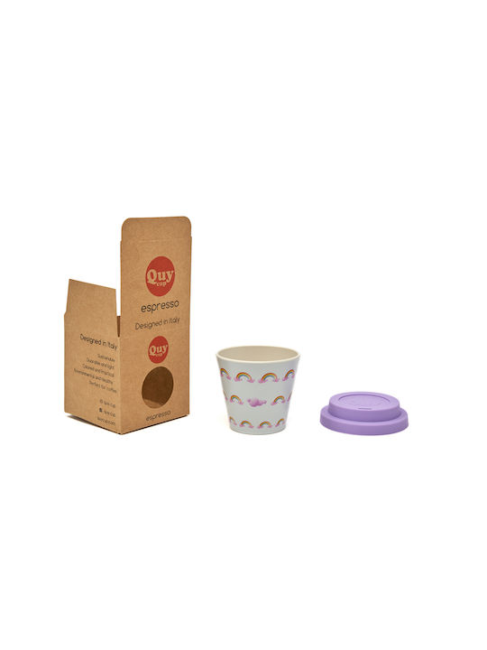 QuyCup Чаша Пластмаса Бяла 90мл