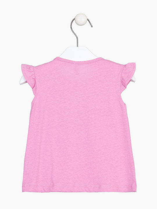 Losan Kids Blouse Short Sleeve Pink