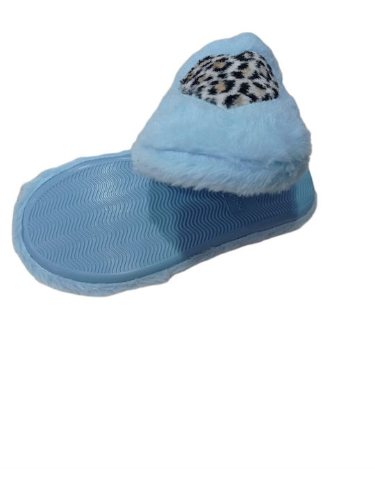 Winter Women's Slippers Light Blue