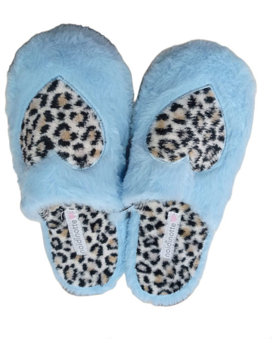 Winter Women's Slippers Light Blue