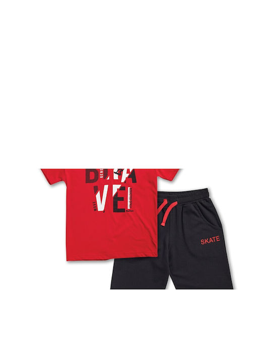 Reflex Kinder Set mit Shorts Sommer 2Stück Rot