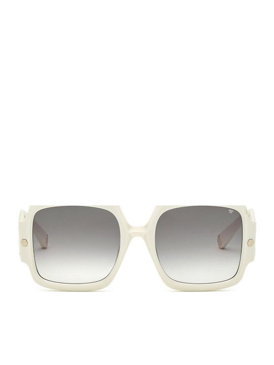Philipp Plein Sunglasses Λευκά with Acetate Frame & Gray Lens Philipp Plein Sunglasses Λευκά with Acetate Frame & Gray Lens