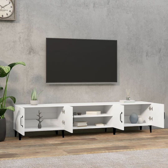 Έπιπλο Τηλεόρασης Λευκό Μ180xΠ31.5xΥ40cm