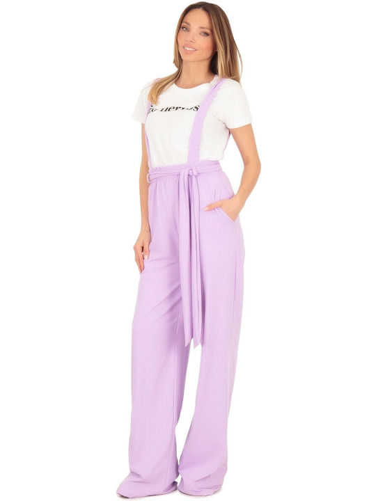 Damen Jumpsuit Lila
