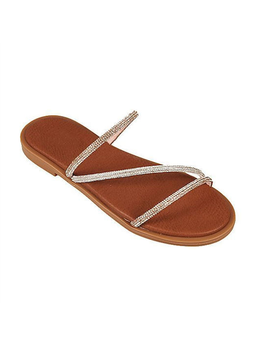 Elenross Women's Flat Sandals Bronze