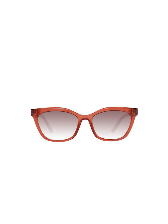 Ted Baker Sonnenbrillen mit Rot Rahmen und Rot Verlaufsfarbe Linse TB1639 220