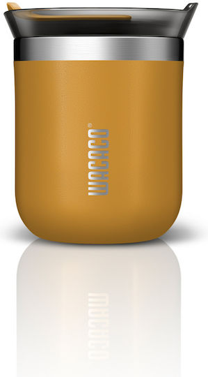 Wacaco Octaroma Classico Ποτήρι Θερμός Ανοξείδωτο BPA Free 180ml Amber Yellow με Επιστόμιο
