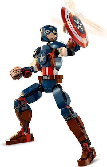 LEGO Marvel Avengers - Captain America Construction Figure for Ages 8+