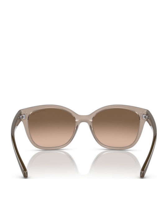 Armani Exchange Women's Sunglasses with Brown Plastic Frame and Brown Gradient Lens