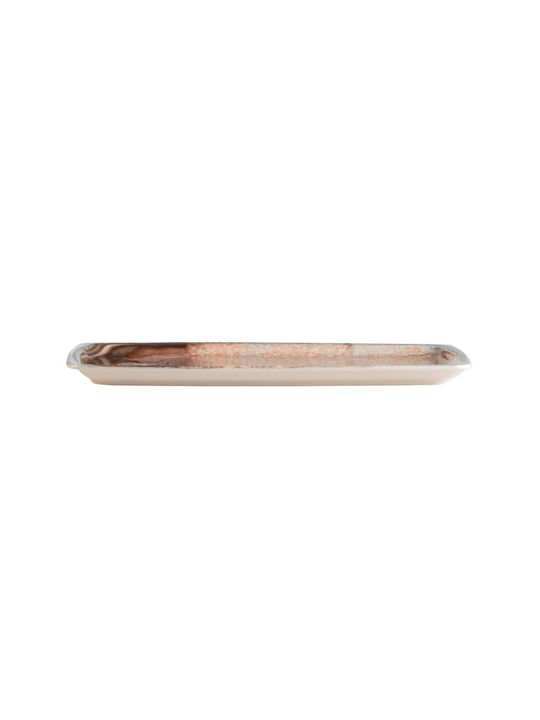 GTSA Serving Platter Rectangular made of Porcelain Pink 29x17cm GTSA Serving Platter Rectangular made of Porcelain Pink 29x17cm