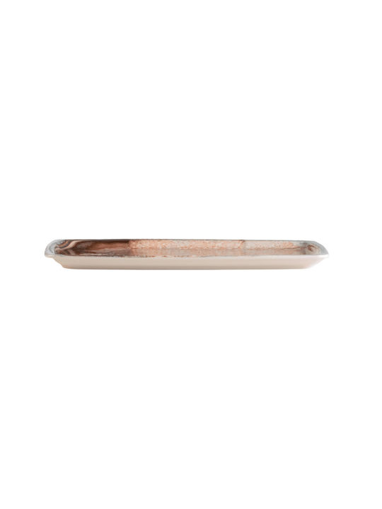 GTSA Serving Platter Rectangular made of Porcelain Pink 34x15cm GTSA Serving Platter Rectangular made of Porcelain Pink 34x15cm