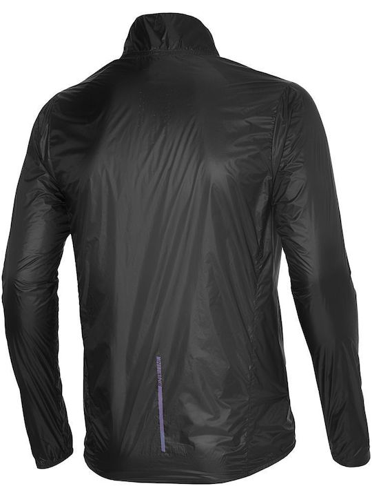 Mizuno Aero Sportliche Herrenjacke Schwarz