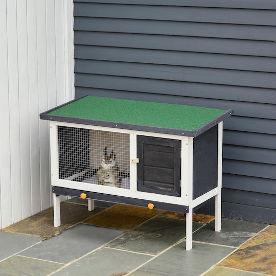 Pawhut D51-141 Wooden Cage for Rabbits 90x45x65cm