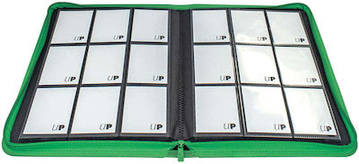 Ultra Pro Game Accessory Zippered 9-Pocket Pro-Binder Green 15901