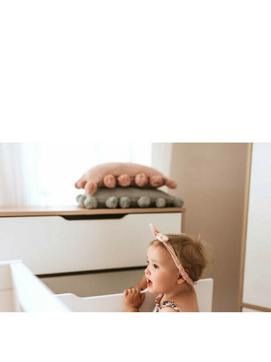 Klups Hard Changing Pad Little Sky made of Wood White 54x73cm