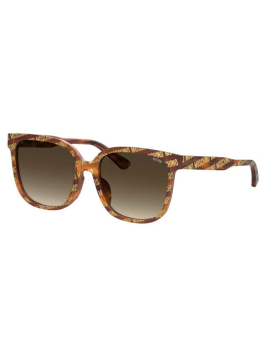 Moschino Women's Sunglasses with Brown Plastic Frame and Brown Gradient Lens MOS134/F/S H7P/HA