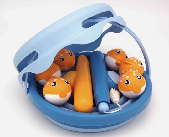 Compactoys Beach Bucket Set with Accessories made of Plastic Blue 22cm 10pcs