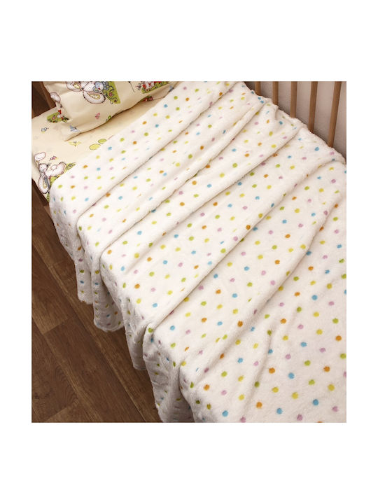 Viopros Κουβέρτα Fleece Μπεζ 155x220εκ.