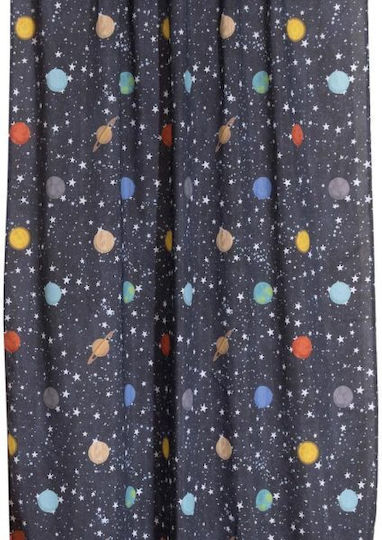 Viopros Kids Rod Pocket Curtain Jupiter Gray 664116 280x270cm