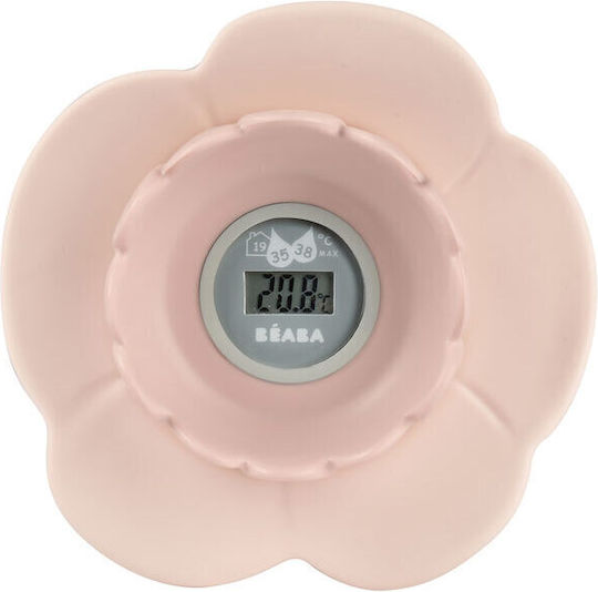 Beaba Digital Termometru de baie Lotus 10°C până la 40°C Roz