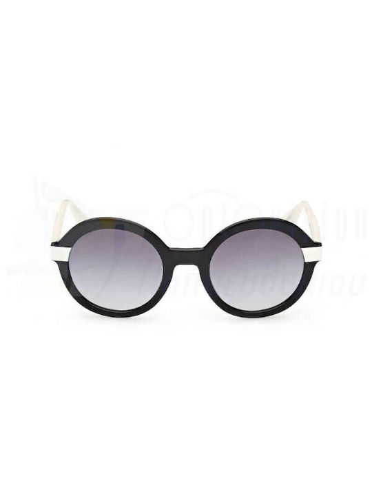 Max & Co Women's Sunglasses with Black Plastic Frame and Gray Gradient Lens MO0052 04B