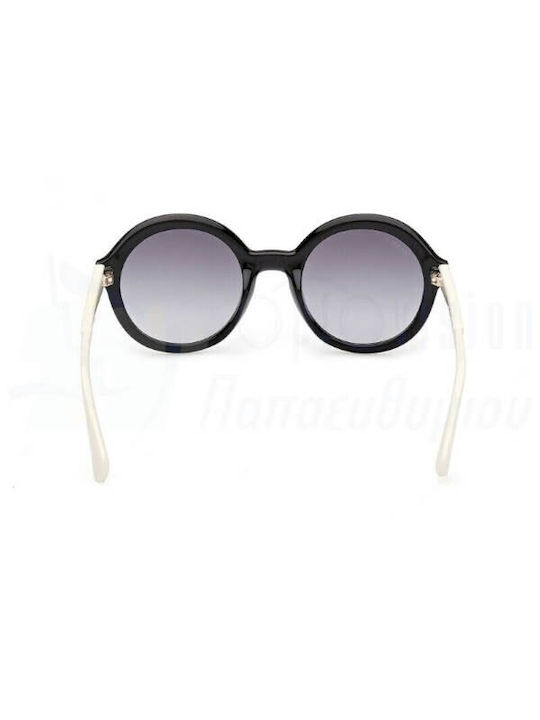 Max & Co Women's Sunglasses with Black Plastic Frame and Gray Gradient Lens MO0052 04B