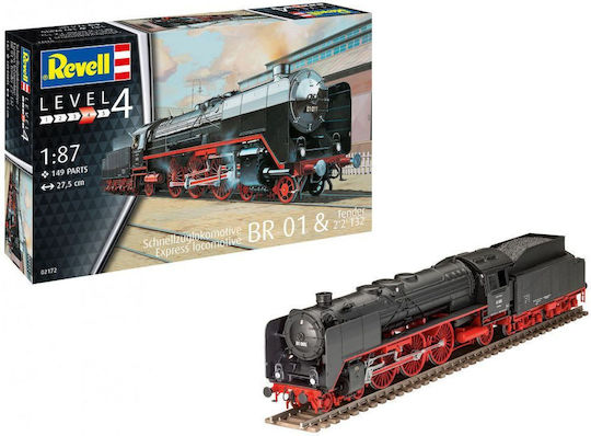 Revell Φιγούρα Μοντελισμού Τραίνο Express Locomotive BR01 149 Κομματιών σε Κλίμακα 1:87 27.5x3.7x5.9εκ.