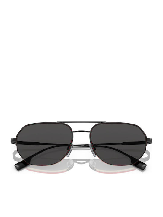 Burberry Unisex Sunglasses with Black Metallic Frame and Grey Lenses BE 3140 100187